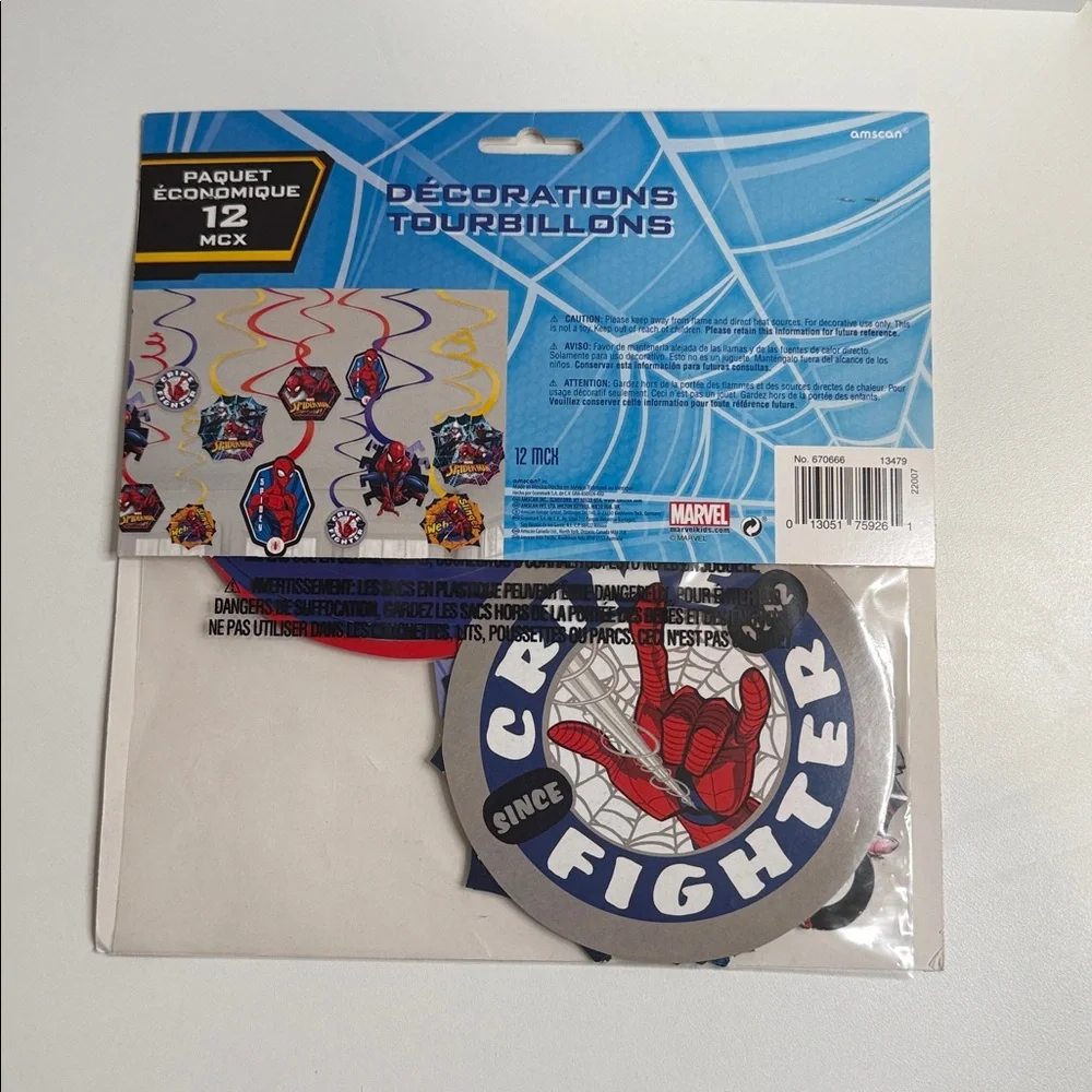 Marvel Spider-Man Party decoration Swirl Set